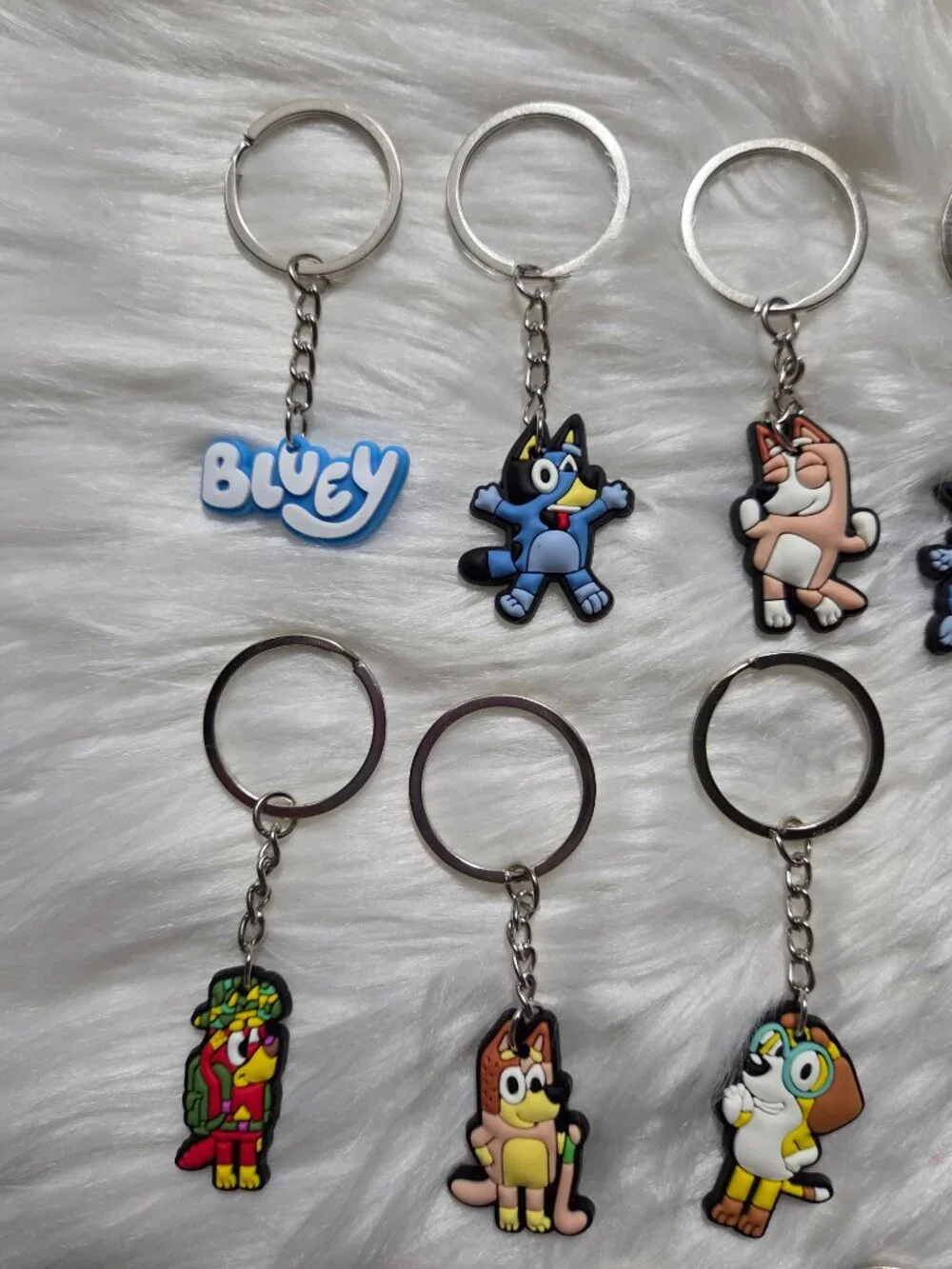 Set of 12 Bluey Keychains